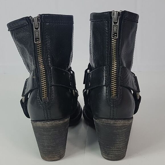 Frye Tabitha Harness Leather Women's Ankle Boots - Picture 8 of 14